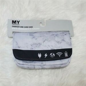 My Tagalongs Charger & Cord Case Marble -to store/organize your tech accessories